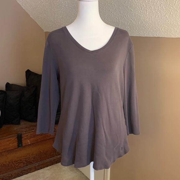 Isaac Mizrahi Live! Essentials Pima Cotton Curved Hem Top - Picture 9 of 9